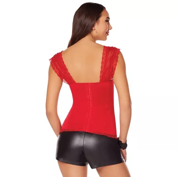 Spirit Halloween Red Lace Corset - Picture 2 of 5